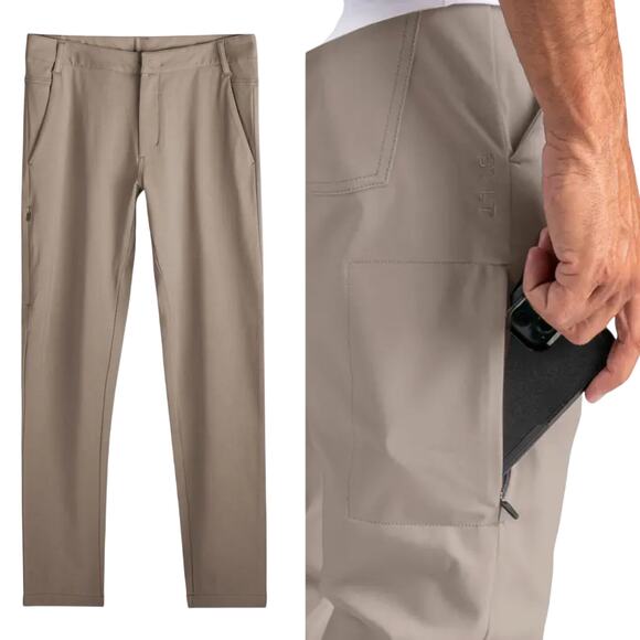 BYLT Everyday Pant 2.0 Taupe Tan Size 31 Stretch Athletic Premium Basics - Picture 2 of 15